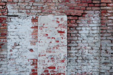 Tuğla doku çatlaklar ve çizikler ile arka plan olarak kullanılabilir