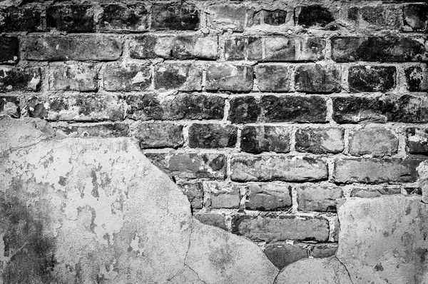 Brick Texture Cracks Scratches Can Used Background — Stock Photo, Image
