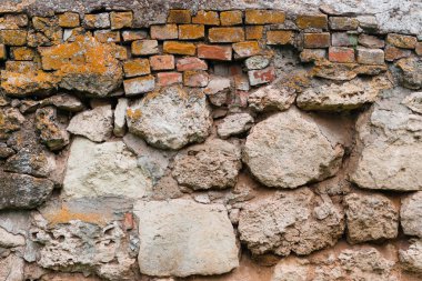 Tuğla doku çizikler ve çatlaklar ile