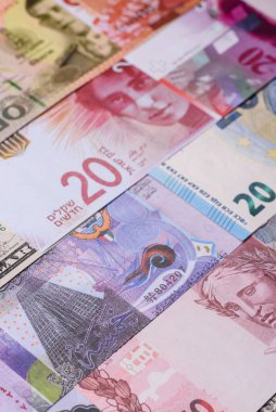 Paper money, banknotes of different countries in several denominations as a business background. Paper money and cash as a financial background for your design.