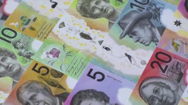 Avustralya parası, nakit, iş, mali ve vergi konuları için banknotlar. Avustralya parası