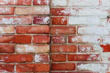 Tuğla doku çizikler ve çatlaklar ile