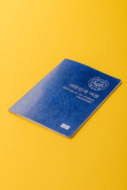 Seyahat etmek, uçmak ve iş yapmak için Kore pasaportu. Güney Kore belgesi, sınırı geçmek için kimlik