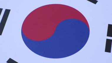 Bağımsızlığın sembolü olarak Güney Kore bayrağı. Güney Kore bayrağı