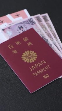 Japon vatandaşı pasaportu, seyahat, göç ya da turizm için vize belgesi. Japon pasaportu