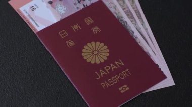 Japon vatandaşı pasaportu, seyahat, göç ya da turizm için vize belgesi. Japon pasaportu