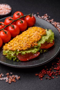 Meksika mısırlı tortilla taco, ton balığı, tavuk ya da sığır eti. Tasarımınız için yemek arkaplanı olarak mısır tacoları