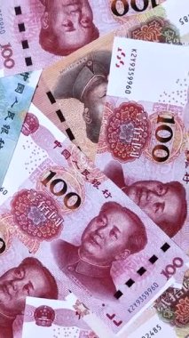 Nakit, kağıt yuan banknotları, ticari işlemler, finansal geçmiş. Yuan banknotları