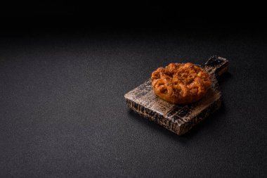 Elma ya da balkabağı turtası ya da turta Amerika 'nın sonbahar tatlısıdır. Tasarımınız için elmalı turta yemek arka planı olarak