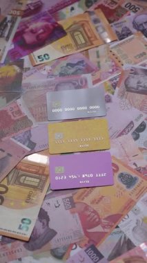 Bir terminal ya da internet üzerinden ulaşılamayan nakit ödemeler için bir kredi kartı. Finansal geçmiş için kredi kartı