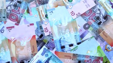 Kuveyt kağıt parası, para birimi olarak dinar banknotları takas veya seyahat için. İş geçmişi olarak Kuveyt parası