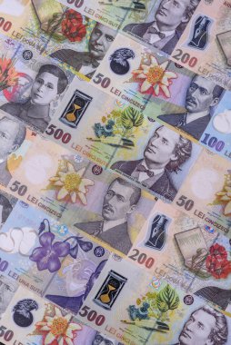 Para, Romanya para birimi, Romanya leu banknotları çeşitli mezhepler. Romanya ve Romanya 'nın parası tasarımın için mali bir zemin teşkil ediyor.