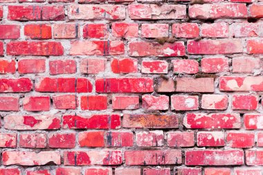 Tuğla doku çizikler ve çatlaklar ile