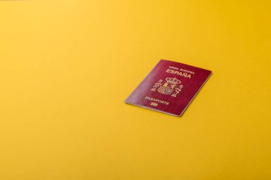 Seyahat, uçmak ve iş yapmak için İspanya pasaportu. İspanyolca belge, sınırı geçmek için kimlik