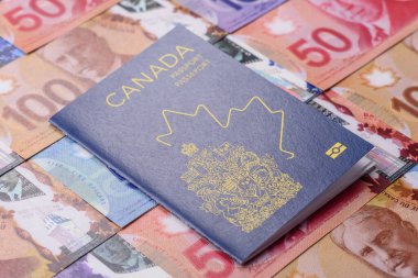 Kanada pasaportu, uluslararası seyahat ve tatil için Kanada vizesi. Tasarımınız için Kanada pasaportu