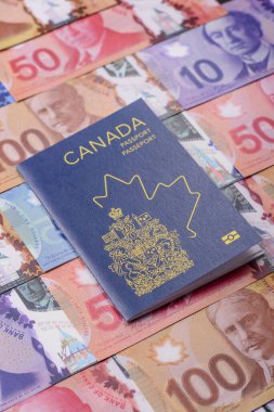 Kanada pasaportu, uluslararası seyahat ve tatil için Kanada vizesi. Tasarımınız için Kanada pasaportu