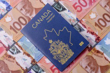 Kanada pasaportu, uluslararası seyahat ve tatil için Kanada vizesi. Tasarımınız için Kanada pasaportu