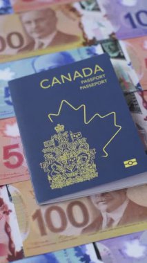 Kanada pasaportu, uluslararası seyahat ve tatil için Kanada vizesi. Tasarımınız için Kanada pasaportu