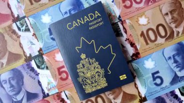 Kanada pasaportu, uluslararası seyahat ve tatil için Kanada vizesi. Tasarımınız için Kanada pasaportu