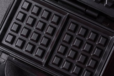 Waffle makinesi, Belçika kahvaltı tatlısı yapmak için elektrikli makine. Tasarımınız için bir gözleme ızgarası