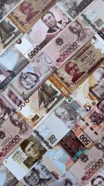 Para geçmişi, döviz kuru, farklı ülkelerden gelen kağıt banknotlar. Tasarımınız için finansal bir fon olarak para nakit para birimi