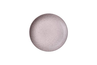 Masada boş bir seramik tabak, mutfak gereçleri. Tasarımınız için yiyecek arka planı olarak boş bir tabak