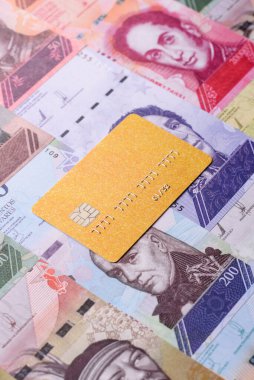 Bir terminal ya da internet üzerinden ulaşılamayan nakit ödemeler için bir kredi kartı. Finansal geçmiş için kredi kartı