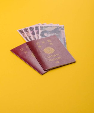 Seyahat etmek, uçmak ve iş yapmak için Japon pasaportu. Japonya belgesi, sınırı geçmek için kimlik