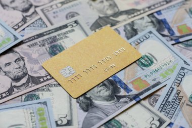 Bir terminal ya da internet üzerinden ulaşılamayan nakit ödemeler için bir kredi kartı. Finansal geçmiş için kredi kartı