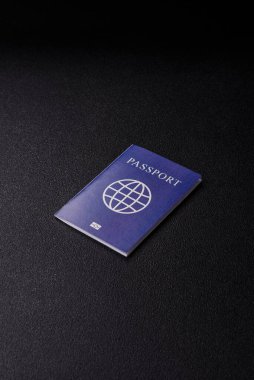 Yurtdışına seyahat, seyahat ve seyahatler için yabancı vizeli bir pasaport. Tasarımınız için uluslararası bir pasaport