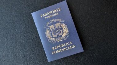 Dominik Cumhuriyeti pasaportu, uluslararası seyahat ve tatil vizesi. Tasarımınız için Dominik pasaportu