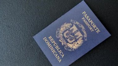 Dominik Cumhuriyeti pasaportu, uluslararası seyahat ve tatil vizesi. Tasarımınız için Dominik pasaportu