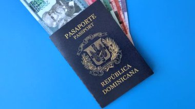 Dominik Cumhuriyeti pasaportu, uluslararası seyahat ve tatil vizesi. Tasarımınız için Dominik pasaportu