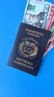 Dominik Cumhuriyeti pasaportu, uluslararası seyahat ve tatil vizesi. Tasarımınız için Dominik pasaportu