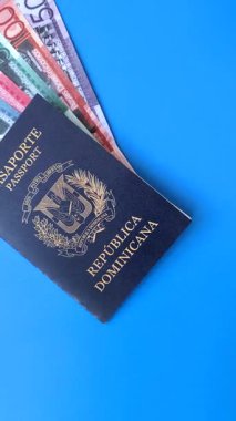 Dominik Cumhuriyeti pasaportu, uluslararası seyahat ve tatil vizesi. Tasarımınız için Dominik pasaportu