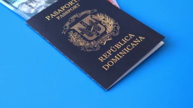 Dominik Cumhuriyeti pasaportu, uluslararası seyahat ve tatil vizesi. Tasarımınız için Dominik pasaportu