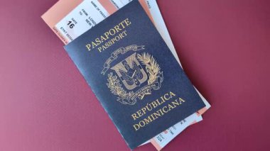 Dominik Cumhuriyeti pasaportu, uluslararası seyahat ve tatil vizesi. Tasarımınız için Dominik pasaportu