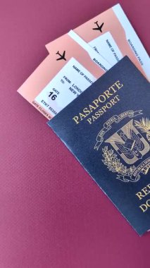 Dominik Cumhuriyeti pasaportu, uluslararası seyahat ve tatil vizesi. Tasarımınız için Dominik pasaportu