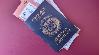 Dominik Cumhuriyeti pasaportu, uluslararası seyahat ve tatil vizesi. Tasarımınız için Dominik pasaportu