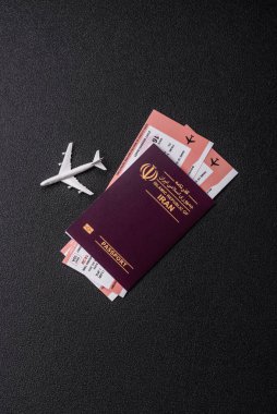 Seyahat etmek, uçmak ve iş yapmak için İran pasaportu. İran belgesi, sınırı geçmek için kimlik