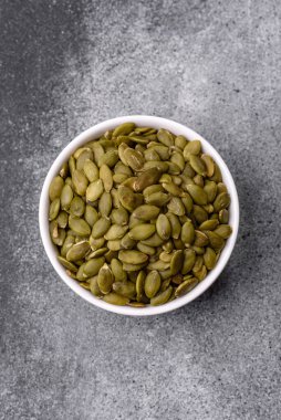 Kabak çekirdeği çekirdekleri, tuzlanmış, kavrulmuş ya da çiğ, sağlıklı bir malzemedir. Tasarımınız için besin kaynağı olarak kabak tohumları