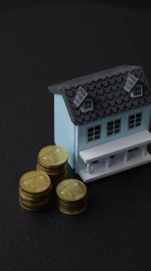 Gayrimenkul, kavramsal geçmiş, satın alma, kiralama, yatırım ve iş. Tasarımınızın arka planı olarak gayrimenkul