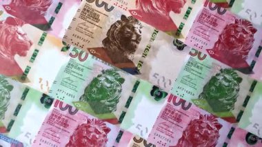 Hong Kong kağıt para, döviz ve mali işlemler için nakit para. Tasarımınız için Hong Kong parası