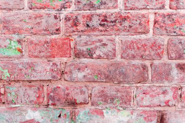 Tuğla doku çizikler ve çatlaklar ile