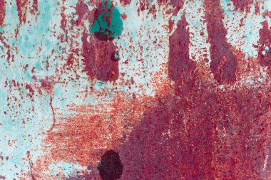 Çizik ve çatlaklarla metal doku