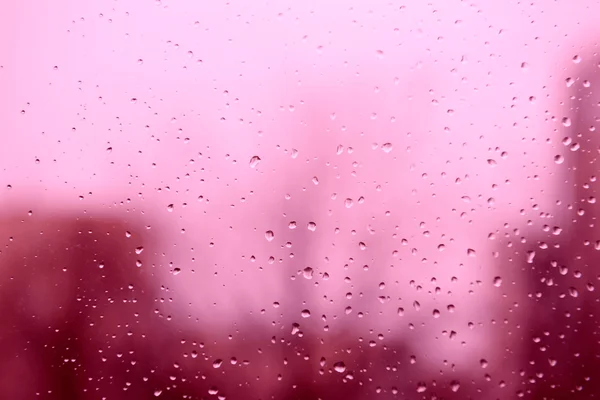 Rain drops on glass — Stock Photo, Image