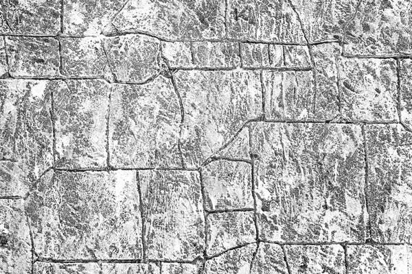 Muur fragment met attritions en scheuren — Stockfoto
