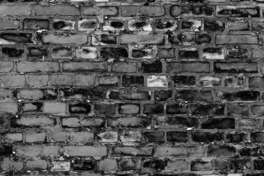 Tuğla doku çizikler ve çatlaklar ile