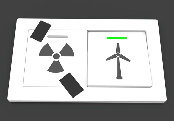 Ο διακόπτης eco — Φωτογραφία Αρχείου