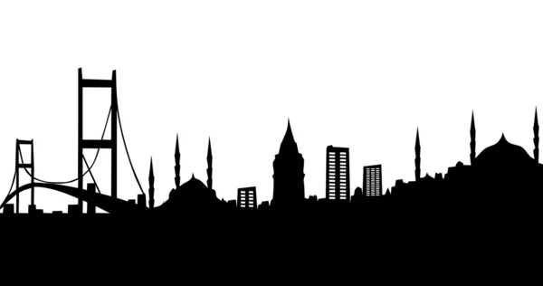 İstanbul silueti — Stok fotoğraf